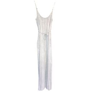 The Odells ANTHROPOLOGIE Maxi Slip Dress w Sash Size M Medium POCKETS MINIMALIST